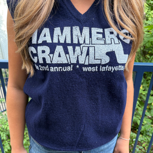 Navy HC Sweater Vest - Medium